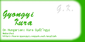 gyongyi kura business card